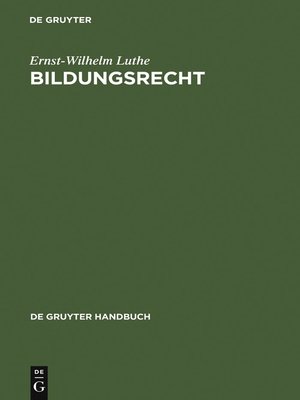 cover image of Bildungsrecht
